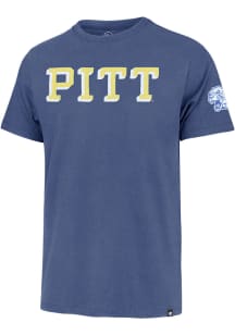 47 Pitt Panthers Blue Franklin Fieldhouse Short Sleeve Fashion T Shirt