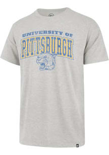 47 Pitt Panthers Grey Dome Over Franklin Short Sleeve Fashion T Shirt