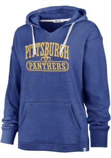 47 Pitt Panthers Womens Blue Kennedy Hooded Sweatshirt