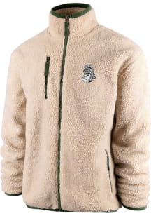 47 Michigan State Spartans Mens Oatmeal Stowe Sherpa Medium Weight Jacket