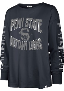Womens Penn State Nittany Lions Navy Blue 47 Cloud Nine LS Tee