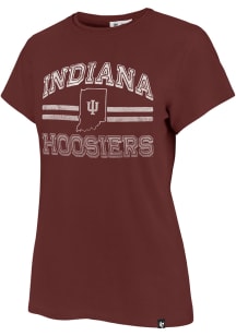47 Indiana Hoosiers Womens Crimson Bright Eyed Short Sleeve T-Shirt