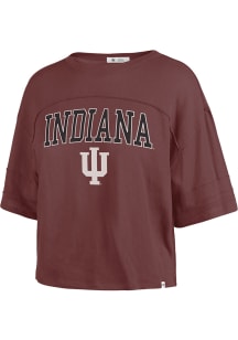 47 Indiana Hoosiers Womens Crimson Stevie Short Sleeve T-Shirt