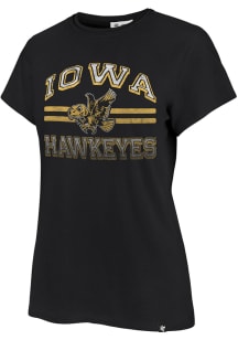 47 Iowa Hawkeyes Womens Black Bright Eyed Short Sleeve T-Shirt