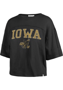 47 Iowa Hawkeyes Womens Black Stevie Short Sleeve T-Shirt