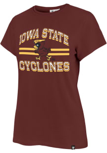 47 Iowa State Cyclones Womens Crimson Bright Eyed Short Sleeve T-Shirt