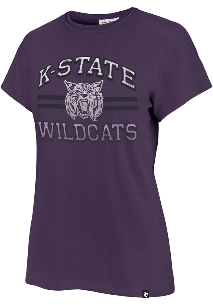 47 K-State Wildcats Womens Purple Bright Eyed Short Sleeve T-Shirt
