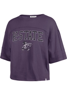47 K-State Wildcats Womens Purple Stevie Short Sleeve T-Shirt