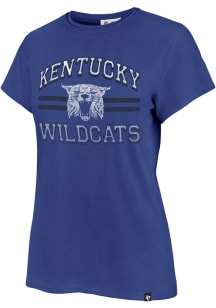 47 Kentucky Wildcats Womens Blue Bright Eyed Short Sleeve T-Shirt