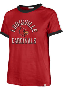 47 Louisville Cardinals Womens Red Sweet Heat Short Sleeve T-Shirt