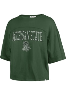 47 Michigan State Spartans Womens Green Stevie Short Sleeve T-Shirt