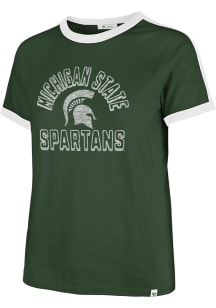 47 Michigan State Spartans Womens Green Sweet Heat Short Sleeve T-Shirt