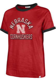 47 Nebraska Cornhuskers Womens Red Sweet Heat Short Sleeve T-Shirt