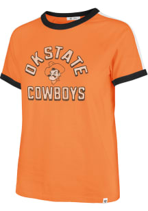 47 Oklahoma State Cowboys Womens Orange Sweet Heat Short Sleeve T-Shirt