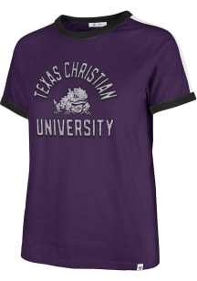 47 TCU Horned Frogs Womens Purple Sweet Heat Short Sleeve T-Shirt