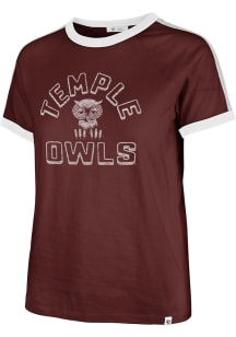 47 Temple Owls Womens Red Sweet Heat Short Sleeve T-Shirt