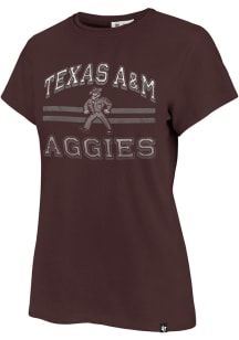 47 Texas A&amp;M Aggies Womens Maroon Bright Eyed Short Sleeve T-Shirt