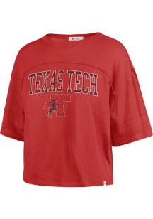 47 Texas Tech Red Raiders Womens Red Stevie Short Sleeve T-Shirt