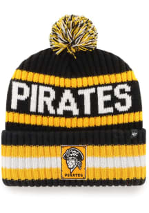 47 Pittsburgh Pirates Black Cooperstown 1967 Bering Cuff Mens Knit Hat