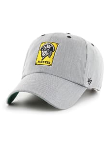 47 Pittsburgh Pirates Cooperstown 1967 Full Count Clean Up Adjustable Hat - Grey