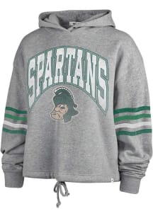 47 Michigan State Spartans Womens Grey Upland Hooded Sweatshirt