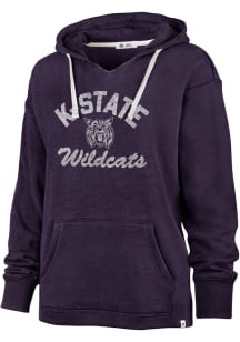 47 K-State Wildcats Womens Purple Wrapped Up Hooded Sweatshirt