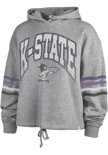 47 K-State Wildcats Womens Grey Upland Hooded Sweatshirt