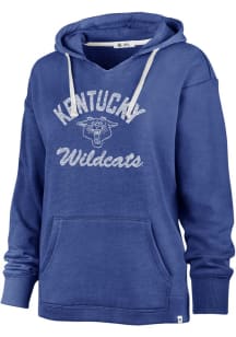 47 Kentucky Wildcats Womens Blue Wrapped Up Hooded Sweatshirt