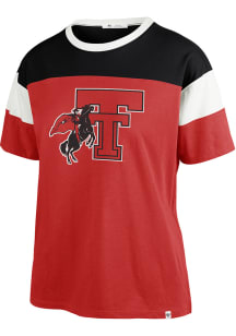 47 Texas Tech Red Raiders Womens Red Time Off Short Sleeve T-Shirt