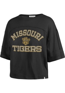 47 Missouri Tigers Womens Black Half Moon Short Sleeve T-Shirt