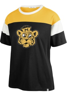 47 Missouri Tigers Womens Black Time Off Short Sleeve T-Shirt