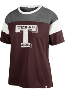 47 Texas A&amp;M Aggies Womens Maroon Time Off Short Sleeve T-Shirt