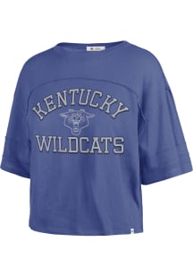 47 Kentucky Wildcats Womens Blue Half Moon Short Sleeve T-Shirt