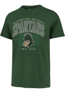 47 Michigan State Spartans Green Double Header Franklin Short Sleeve Fashion T Shirt