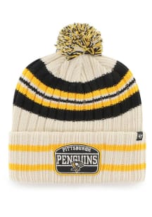 47 Pittsburgh Penguins White Hone Cuff Knit Mens Knit Hat