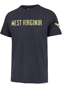 47 West Virginia Mountaineers Navy Blue Franklin Fieldhouse Short Sleeve Fashion T Shirt