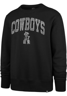 47 Oklahoma State Cowboys Mens Black Coltrain Headline Long Sleeve Fashion Sweatshirt