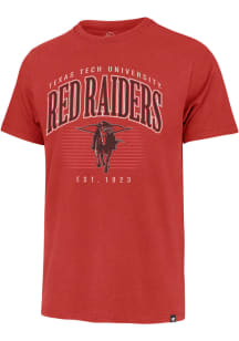 47 Texas Tech Red Raiders Red Double Header Franklin Short Sleeve Fashion T Shirt