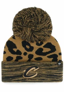 47 Cleveland Cavaliers Brown Rosette Cuff Knit Womens Knit Hat