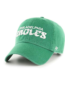 47 Philadelphia Eagles Retro Script Clean Up Adjustable Hat - Kelly Green
