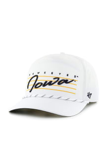 47 White Iowa Hawkeyes Downburst Hitch Adjustable Hat