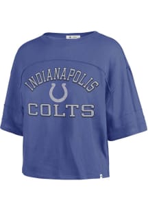 47 Indianapolis Colts Womens Blue Half Moon Short Sleeve T-Shirt