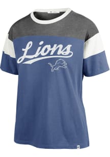 47 Detroit Lions Womens Blue Time Off Short Sleeve T-Shirt