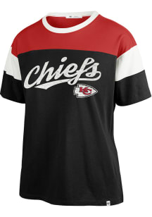 47 Kansas City Chiefs Womens Black Time Off Short Sleeve T-Shirt