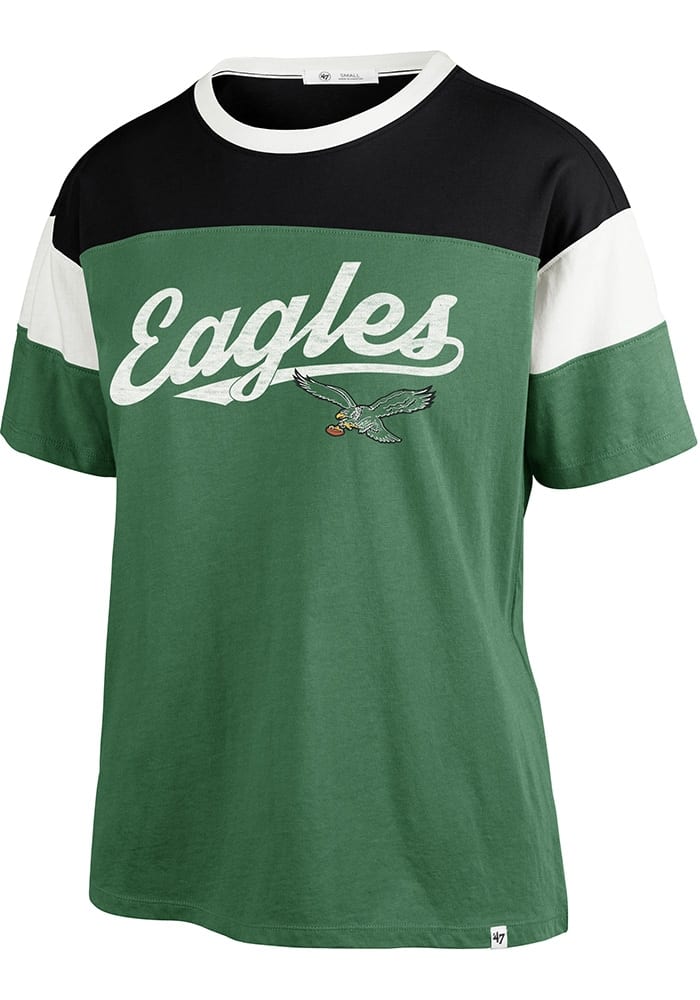 Philadelphia Eagles Legacy Orchard Green Breezy Time Off Women's Tee