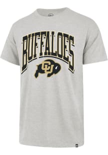 47 Colorado Buffaloes Grey Walk Tall Arch Mascot Franklin Short Sleeve Fashion T Shirt
