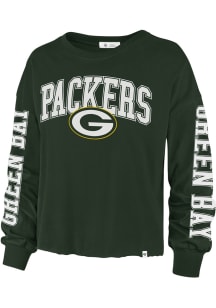 47 Green Bay Packers Womens Green Parkway LS Tee