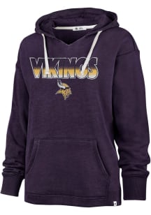 47 Minnesota Vikings Womens Purple Kennedy Hooded Sweatshirt