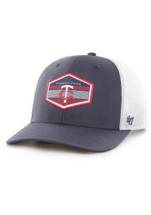 47 Minnesota Twins BURGESS 47 TRUCKER Adjustable Hat - Navy Blue