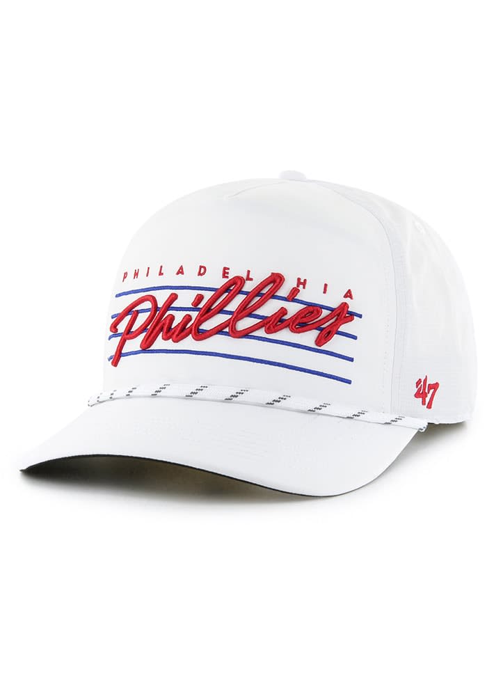 47 Philadelphia Phillies DOWNBURST 47 HITCH Adjustable Hat - White